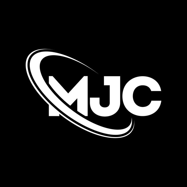Logotipo de MJC Diseño de logotipo de letra MJC Iniciales Logotipo MJC vinculado con círculo y mayúscula Logotipo de monograma MJC tipografía para negocios tecnológicos y marca inmobiliaria