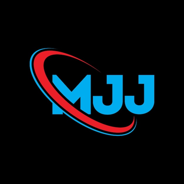 Logotipo de MJJ Diseño de logotipo de letra MJJ Iniciales MJJ Logotipo vinculado con círculo y mayúscula Logotipo de monograma MJJ Tipografía para negocios tecnológicos y marca inmobiliaria