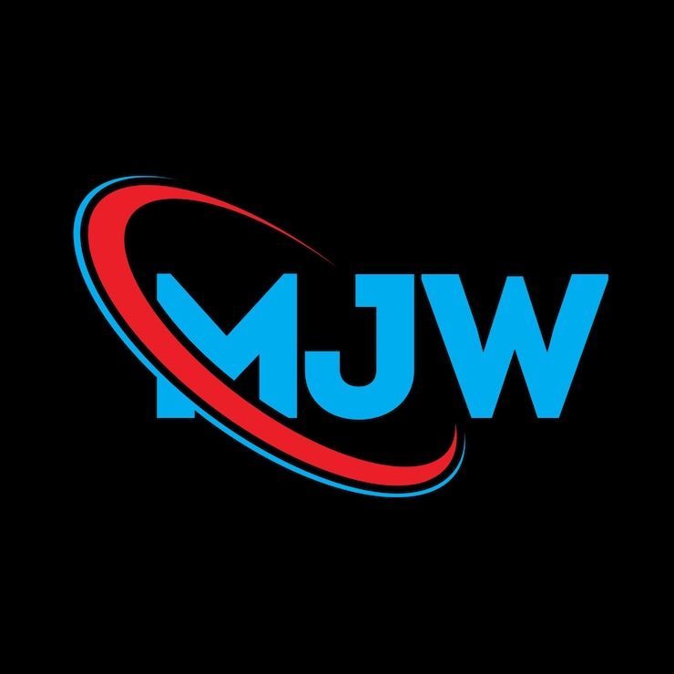 Vector logotipo de mjw diseño de logotipo de letra mjw iniciales mjw logotipo vinculado con círculo y mayúscula logotipo de monograma mjw tipografía para negocios tecnológicos y marca inmobiliaria