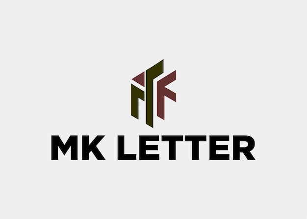 logotipo mk carta nombre de la empresa