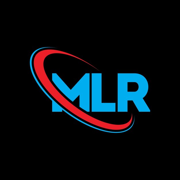 Logotipo MLR MLR letra MLR letra diseño de logotipo Iniciales MLR logotipo vinculado con círculo y mayúscula monograma logotipo MLR tipografía para negocios de tecnología y marca inmobiliaria