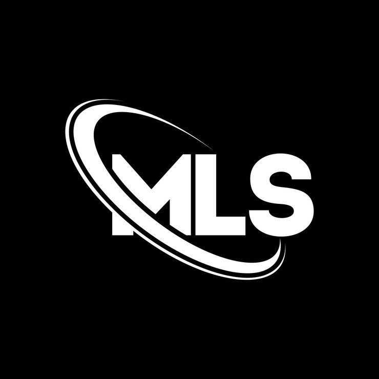 Vector logotipo mls, letra mls, diseño del logotipo de la letra mls, iniciales mls, logotipo vinculado con círculo y monograma en mayúsculas, logotipo mls, tipografía para negocios tecnológicos y marca inmobiliaria.