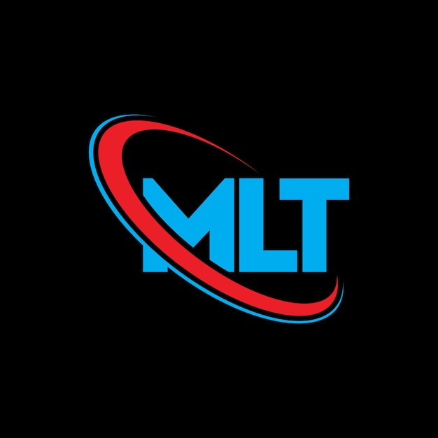 Logotipo MLT letra MLT diseño de logotipo de letra MLT iniciales logotipo MLT vinculado con círculo y mayúscula logotipo monograma MLT tipografía para negocios de tecnología y marca inmobiliaria
