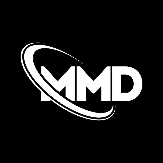 Logotipo de MMD MMD letra MMD letra diseño de logotipo Iniciales MMD logotipo vinculado con círculo y mayúscula monograma logotipo MMD tipografía para negocios de tecnología y marca inmobiliaria