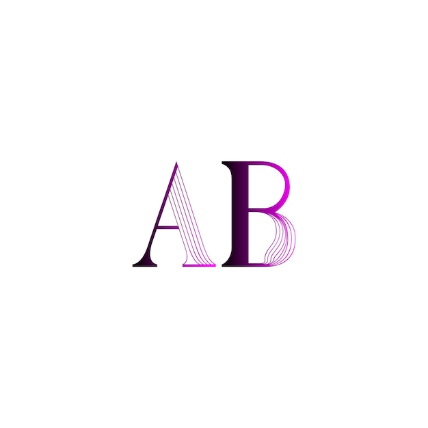 El logotipo de la moda ab