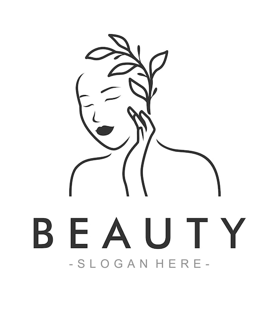 Logotipo de moda de belleza