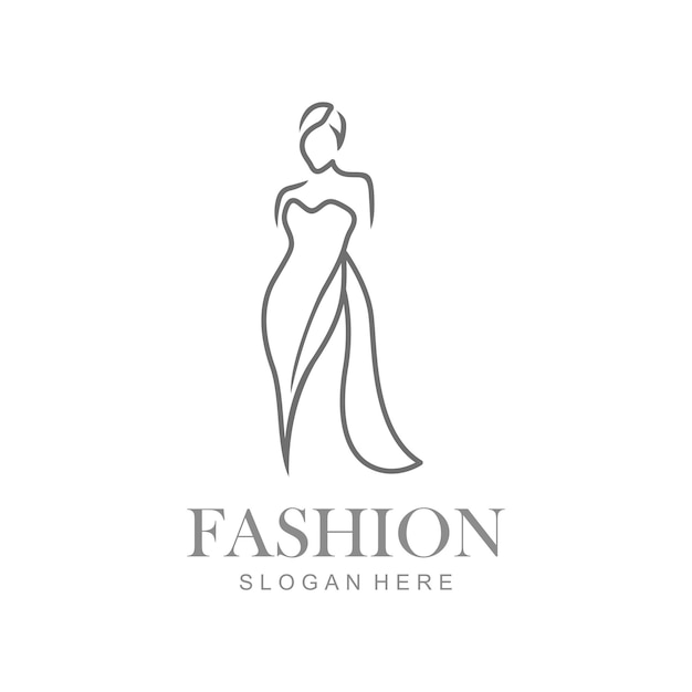 Logotipo de moda boutique mínima