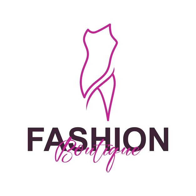 Logotipo de moda boutique mínima