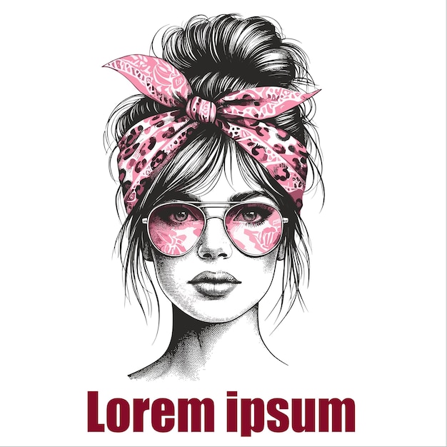 El logotipo de la moda femenina