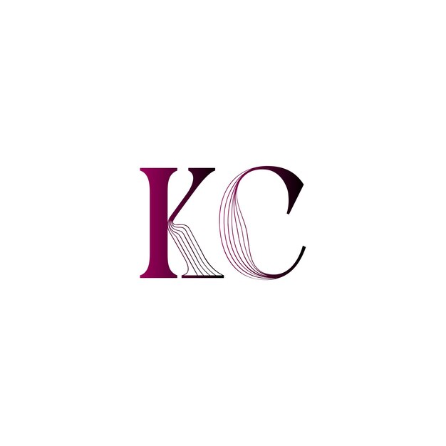 El logotipo de la moda kc