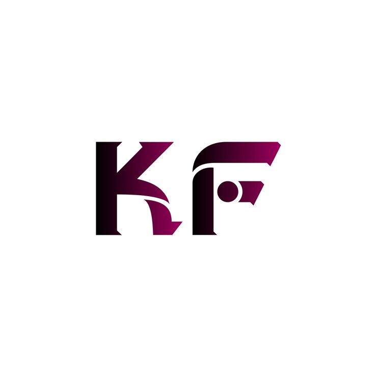 Vector el logotipo de la moda kf