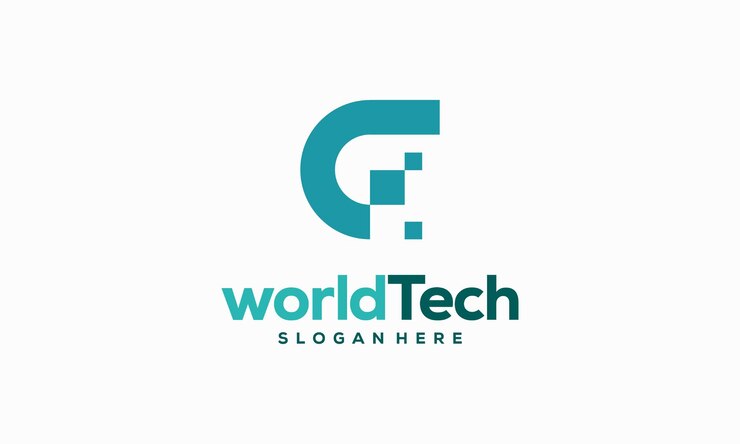 Vector el logotipo de modern world tech diseña la ilustración de vector de concepto, plantilla de logotipo de tecnología de círculo abstracto, vector de diseños de logotipo de wire tech