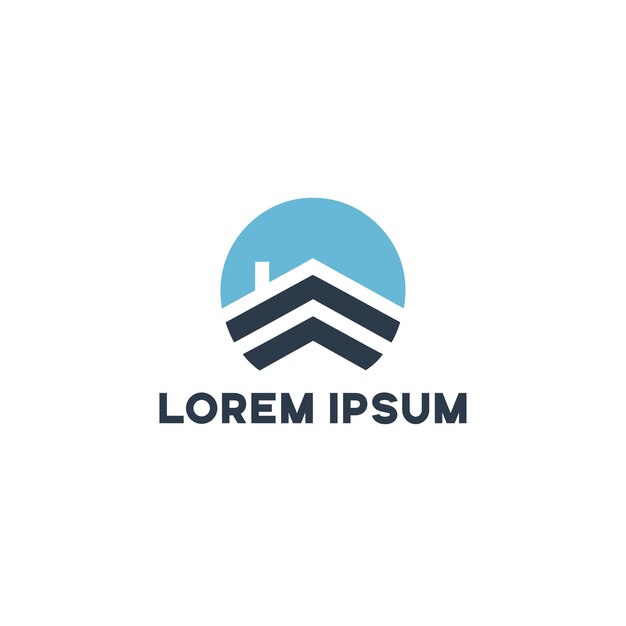 logotipo moderno de bienes raíces