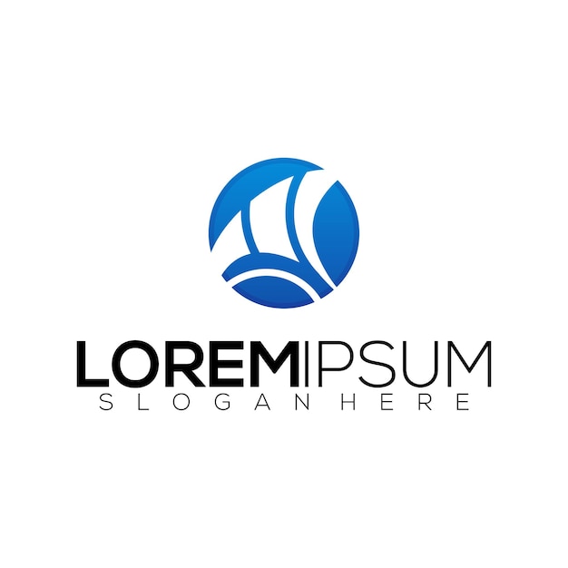 El logotipo moderno de la bola de círculo Diseño Vector Stock