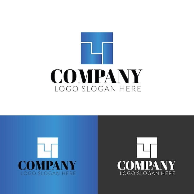El logotipo moderno de la compañía Blue Square