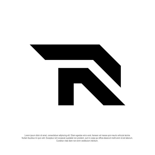 Logotipo moderno de la compañía R