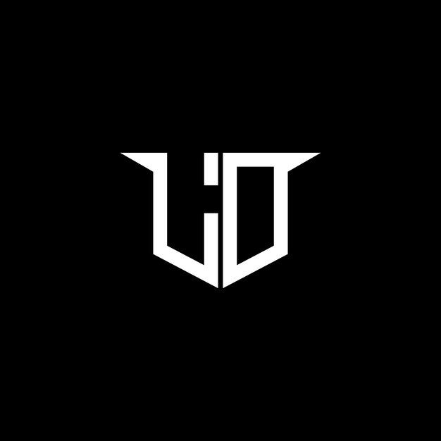 Logotipo moderno de construcción LO con diseño simétrico