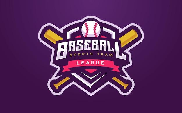 Logotipo moderno y creativo del club de béisbol para el equipo deportivo