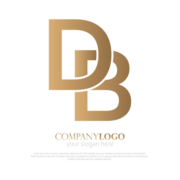 Logotipo moderno DB