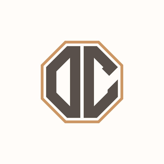 Logotipo moderno de DC para la identidad de marca de negocios corporativos Diseño creativo del logotipo de DC