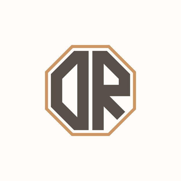 Logotipo moderno de DR para la identidad de marca de negocios corporativos Diseño creativo del logotipo de DR