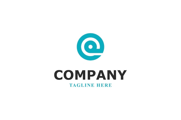 El logotipo moderno en forma de círculo