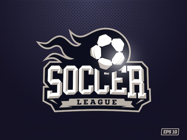 El logotipo moderno del fútbol profesional para el equipo deportivo