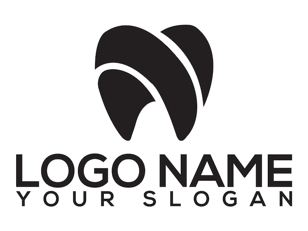 Logotipo moderno con gradiente libre de una clínica dental