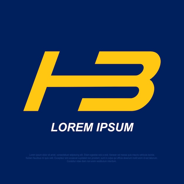 Logotipo moderno de HB