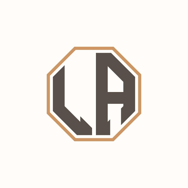 Logotipo moderno de LA para la identidad de marca de negocios corporativos Diseño creativo del logotipo de LA