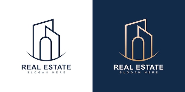 Logotipo moderno inmobiliario