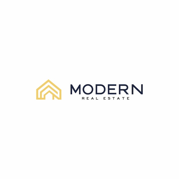Logotipo moderno inmobiliario