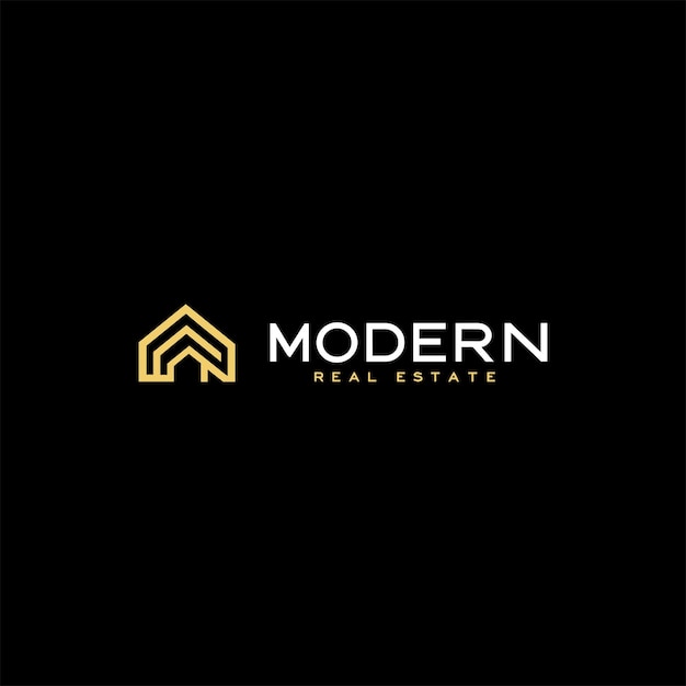 Logotipo moderno inmobiliario