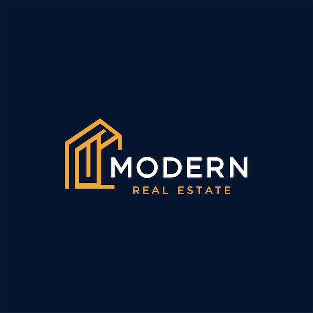 Logotipo moderno inmobiliario