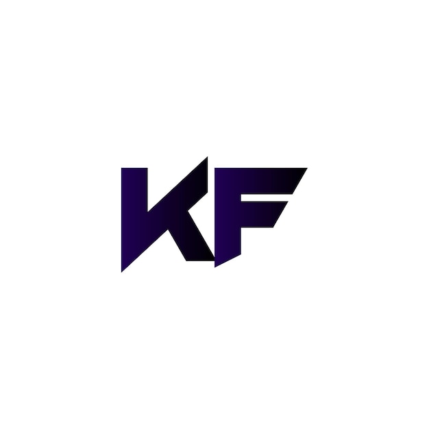 Vector el logotipo moderno de kf