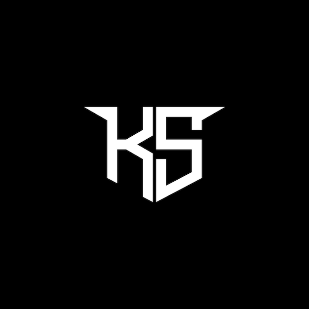 El logotipo moderno de KS Construction con diseño simétrico