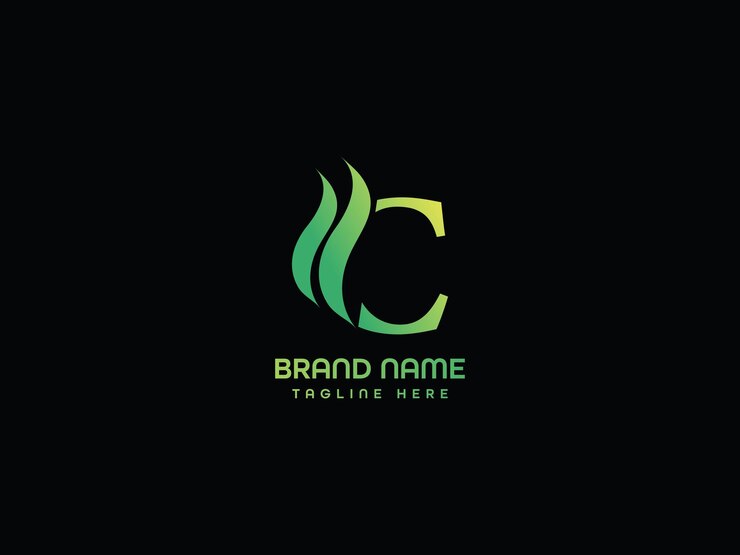 logotipo moderno de la letra c