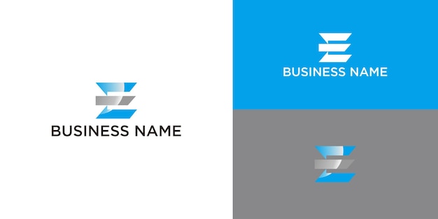 Logotipo moderno de la letra E del monograma