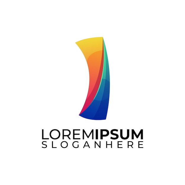 Logotipo moderno de la letra i