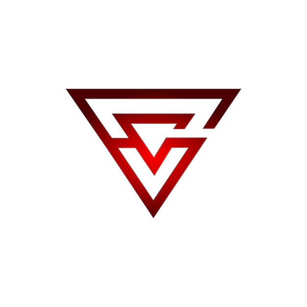 Logotipo moderno letra inicial C y G
