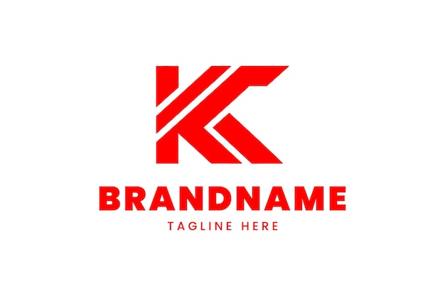 Logotipo moderno de la letra K para la marca corporativa y la identidad empresarial