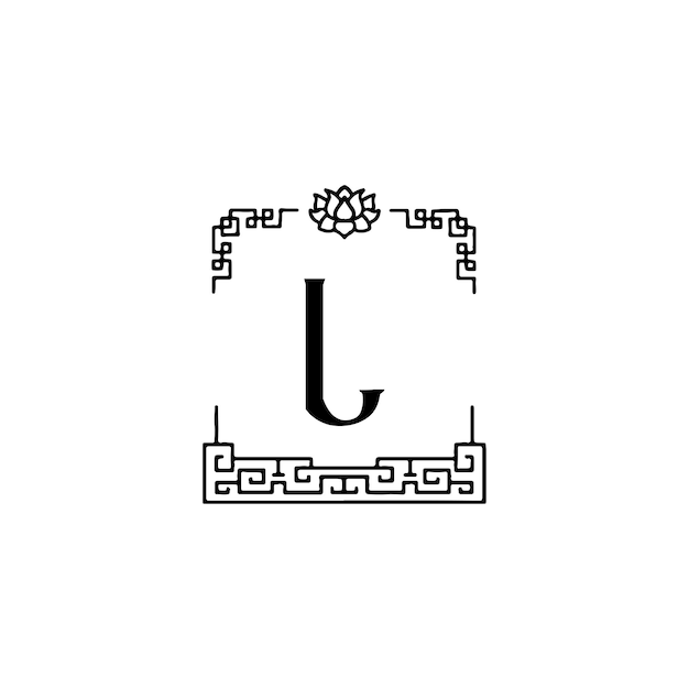 Vector el logotipo moderno de la letra l