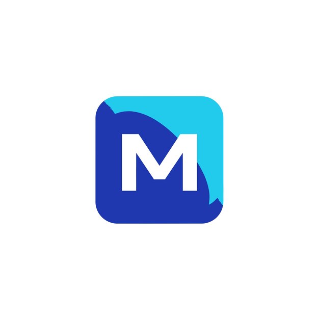 El logotipo moderno de la letra M