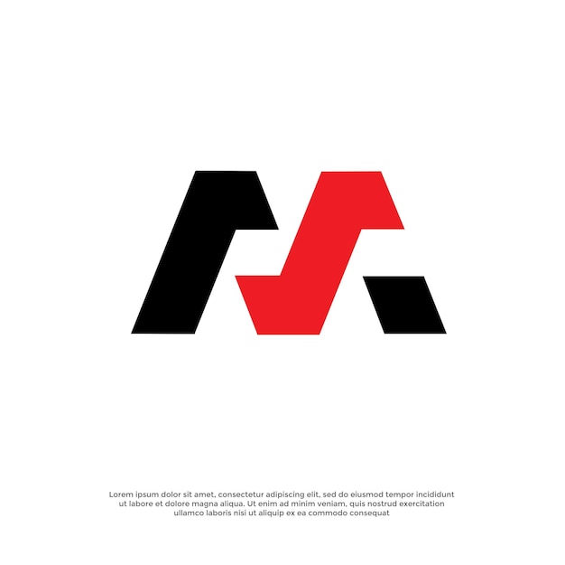 El logotipo moderno de la letra M