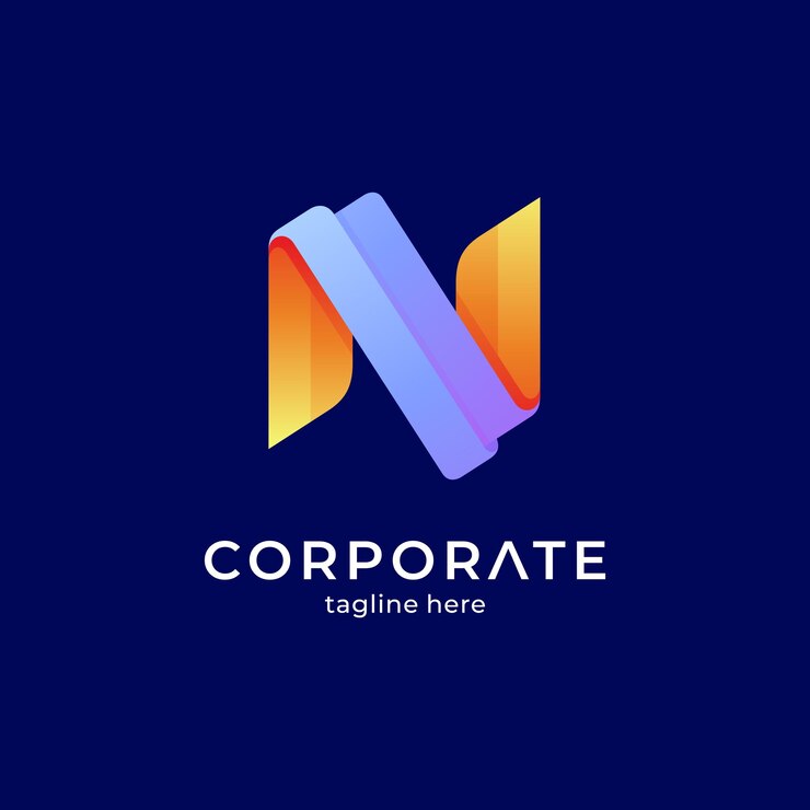 Logotipo moderno de la letra n