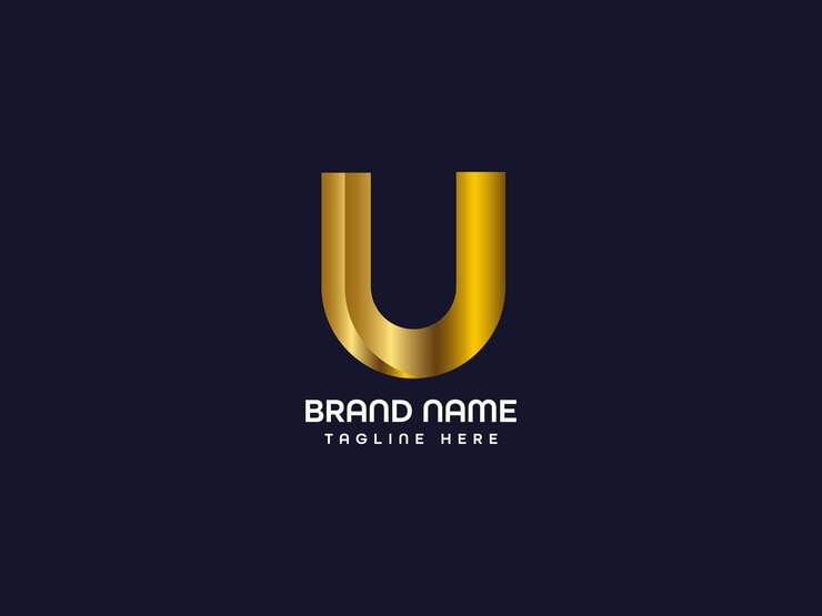 logotipo moderno de la letra u