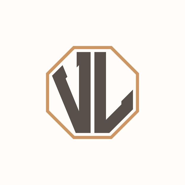 Logotipo moderno de la letra VL para la identidad de marca de negocios corporativos Diseño creativo del logotipo VL