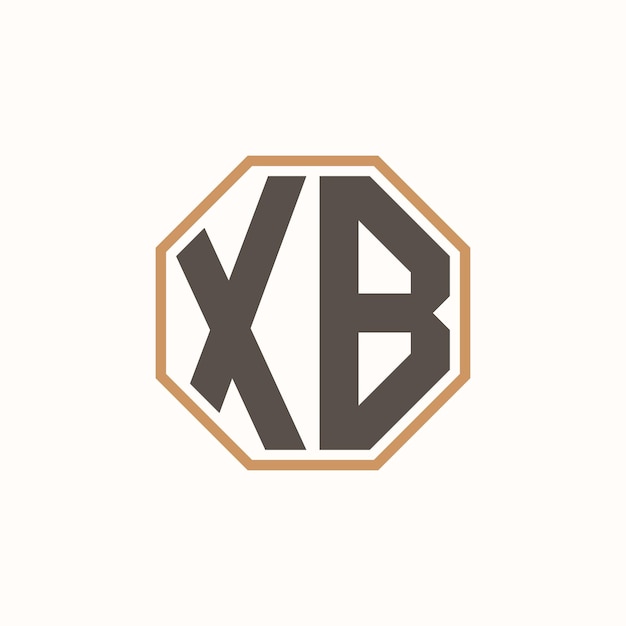 Logotipo moderno de la letra XB para la identidad de marca de negocios corporativos Diseño creativo del logotipo XB