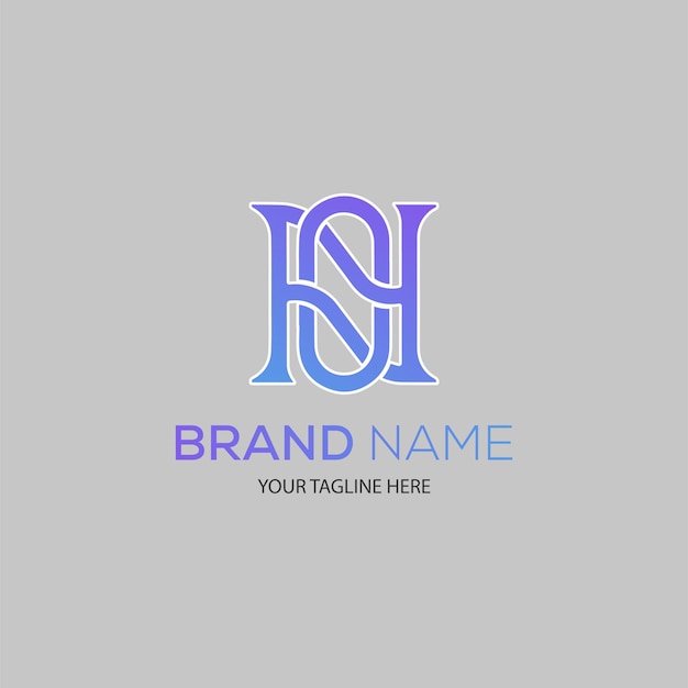 El logotipo moderno de las letras iniciales para la identidad de la marca