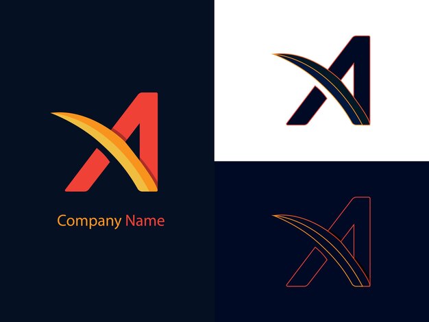 Un logotipo moderno con letras